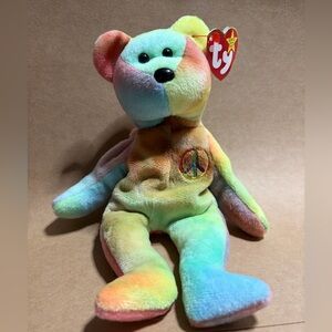 Ty 1996 Peace Beanie Baby with Pastel Hues